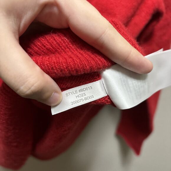 J.Crew Rollneck Sweater Women's XXS Red Maroon Wool Alpaca Supersoft BD613 NWT - Picture 9 of 16
